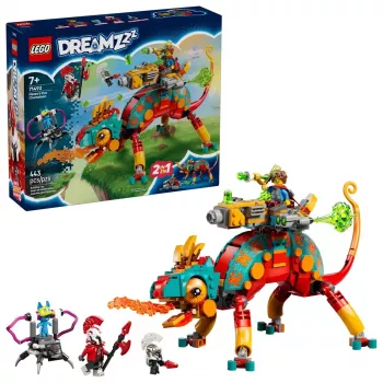 Rakennuslelu LEGO 71492 Dreamzz Mateon tulikameleontti -leikkisetti, rakennuspalikkamalli mielikuvitukselliseen rakenteluun