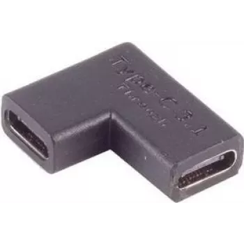 Suorakulmainen USB-C 3.1 -sovitin ShiverPeaks 13-40005, 90° pistoke USB-C-laitteille