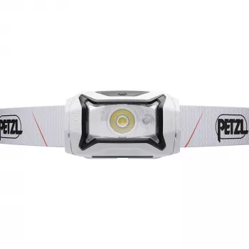 Otsalamppu Petzl TIKKA CORE 450 lm valkoinen — ladattava otsalamppu, kompakti kädetön valaistus