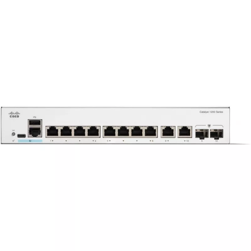 Hallittava kytkin Cisco Catalyst 1200-8T-E-2G 8 Port GE 20 Gbit/s