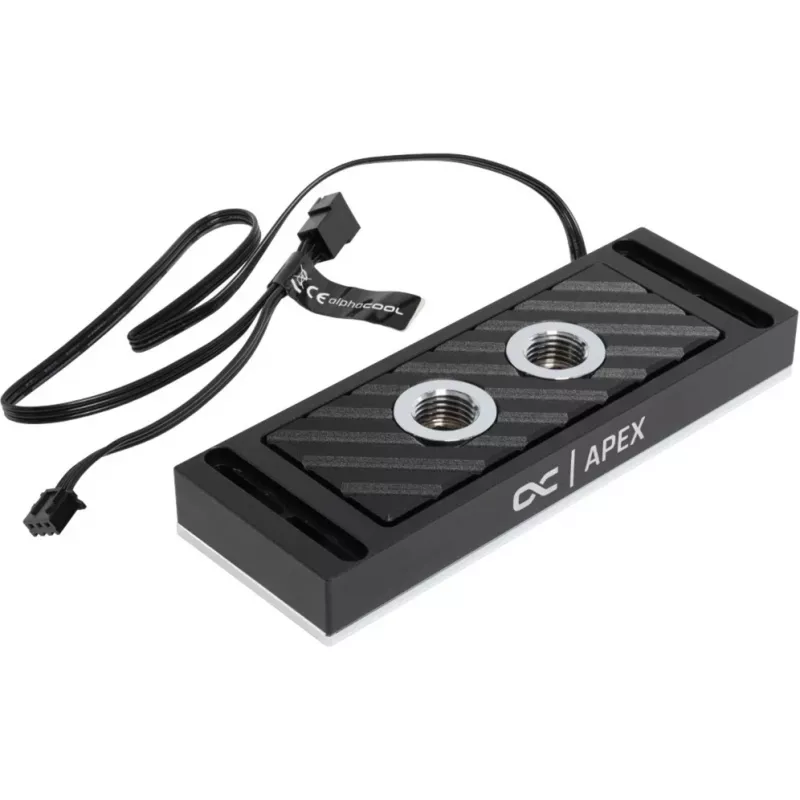 Alphacool 14000 Apex RAM X4 RAM-muistin vesijäähdytin, osoitettava RGB, musta