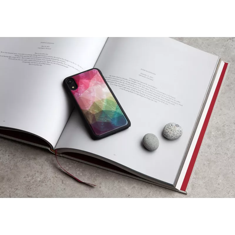 iKins älypuhelinkotelo iPhone XR — vesikukkakuvio, musta