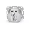 Digitus DN-9007-1 CAT 6A Class EA -verkkorasia, 2x RJ45, suojattu, uppoasennus, valkoinen