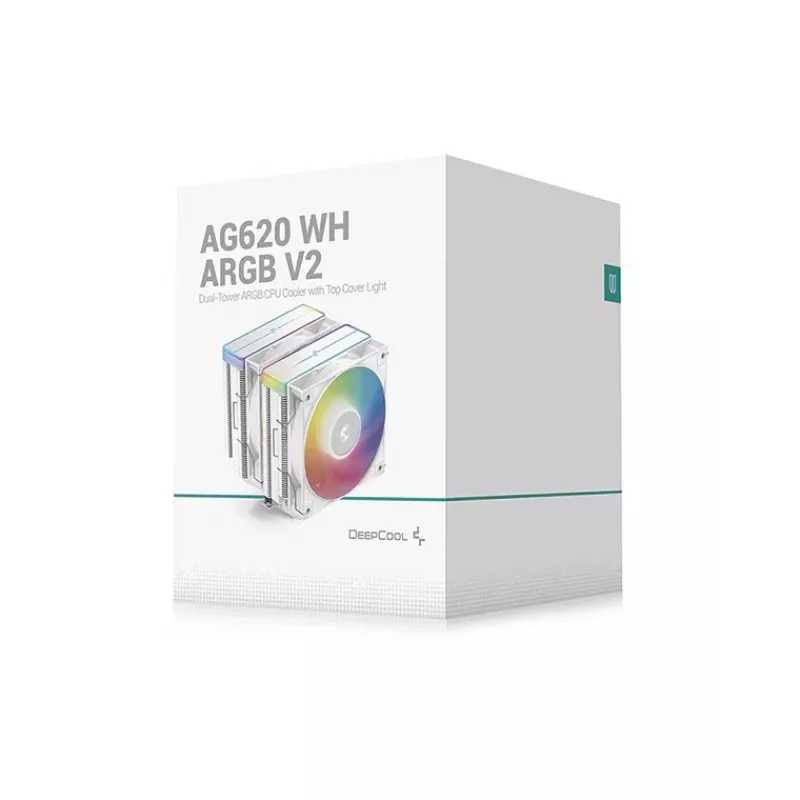 DeepCool AG620 WH ARGB V2 piirisarja, emolevy ilmajäähdytin 12 cm valkoinen 1 kpl