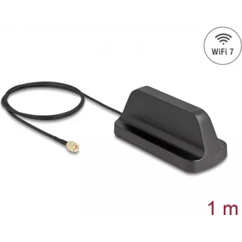 Antenni DELOCK 81453 WiFi 7 RP-SMA-uros ympärisäteilevä 2,5–3,6 dBi