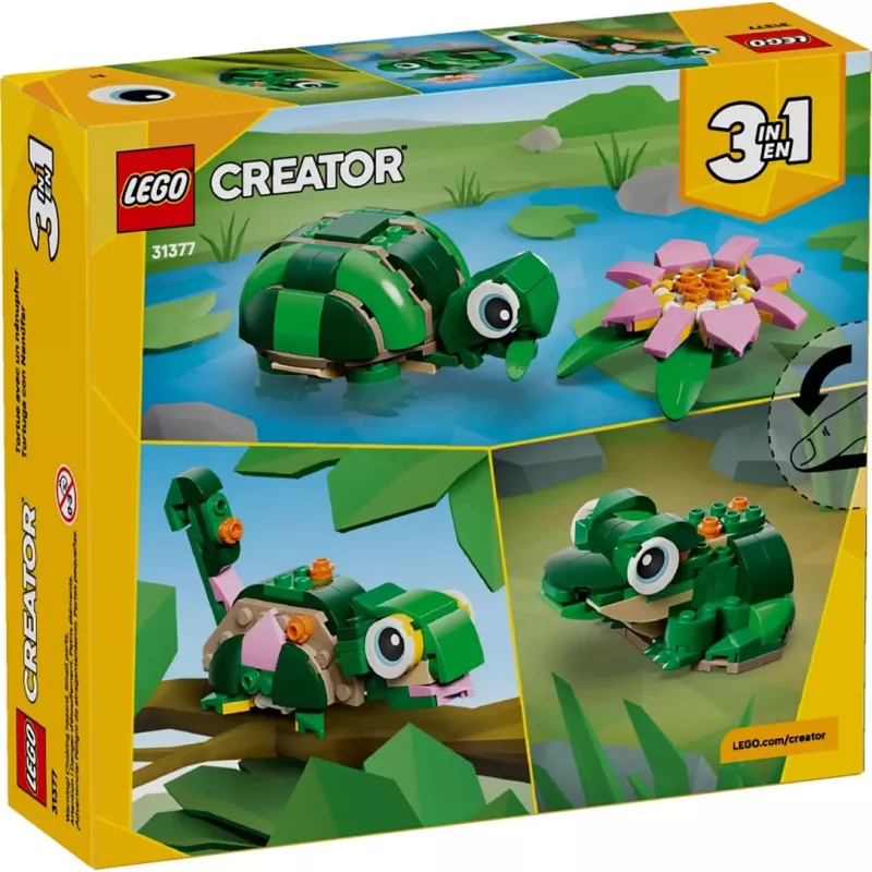 LEGO CREATOR 3 IN 1 31377 kilpikonna ja lumpeenkukka