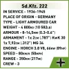 Cobi Blocks Sd.Kfz 222 rakennussarja COBI-2657 — 502 rakennuspalikkaa