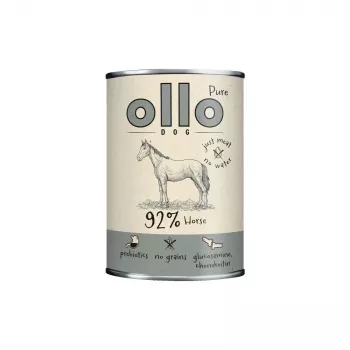 OLLO Pure Horse - märkäruoka koirille - 400g
