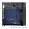 Akyga AK19BK Micro Tower -tietokonekotelo, Micro-ATX / Mini-ITX, USB-C + USB 3.0 + 2x USB 2.0, ilman virtalähdettä, musta