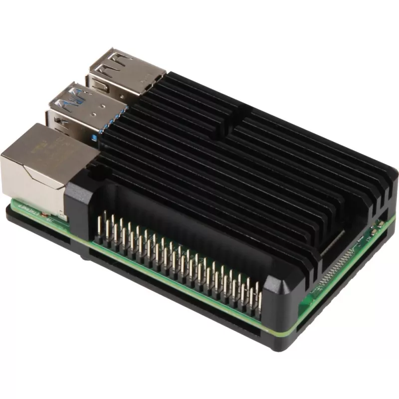 Raspberry Pi RB-ALUCASEP4+07 musta