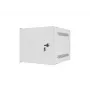 Lanberg WF10-2304-00S 10 tuuman seinäkiinnitteinen laitekaappi 4U, 280×310×247 mm, metallinen ovi, kuorma 20 kg, IP20, purettuna, harmaa