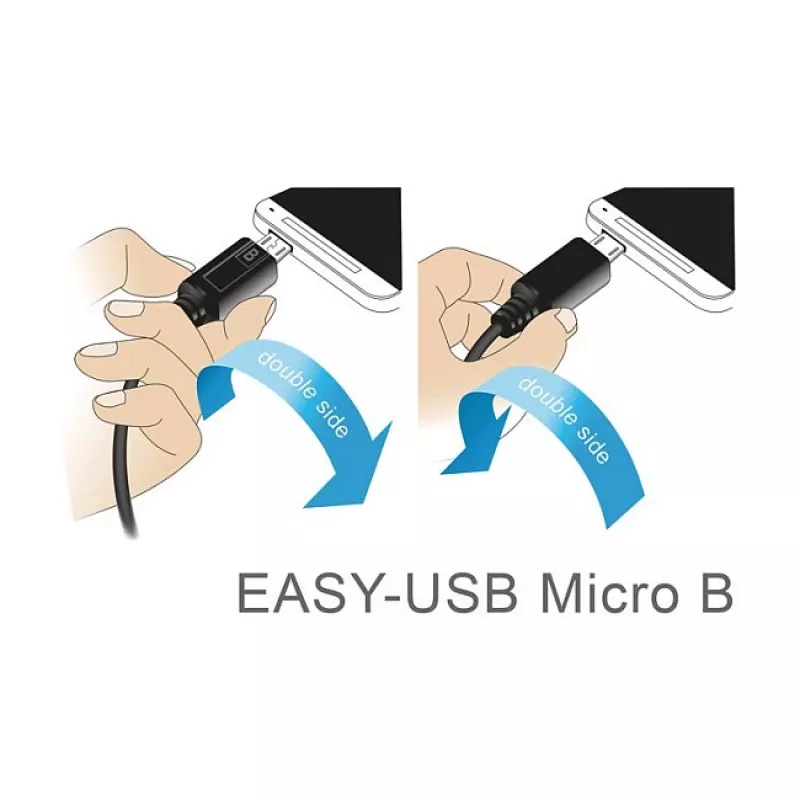 USB-kaapeli DeLOCK 83857 USB 2.0 3 m USB A Micro-USB B musta