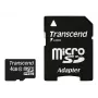 Flash-muisti Transcend 4GB MicroSDHC Class 10 adapterilla