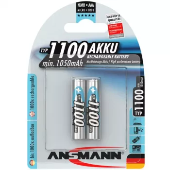 Paristo Ansmann 1x2 NiMH 1100 mAh Micro AAA HR03
