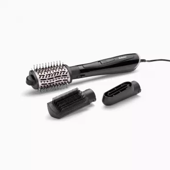 Kuumailmaharja BABYLISS Style Smooth 1000 Airflow AS128E, 1000 W, musta, 3 harjaa, ioniteknologia, säädettävä termostaatti