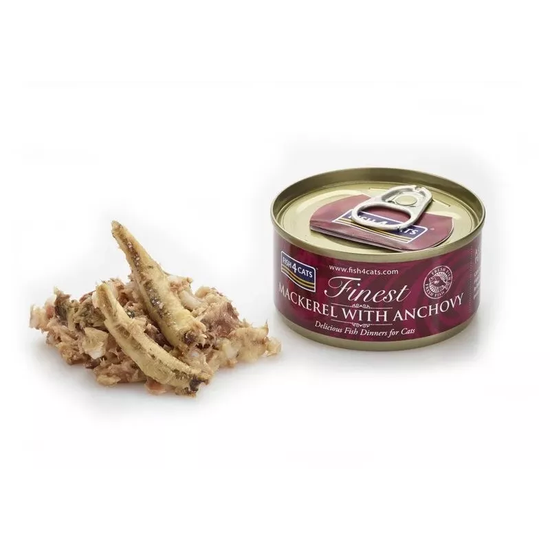 FISH4CATS makrilli ja anjovis - märkäruoka kissoille - 70g