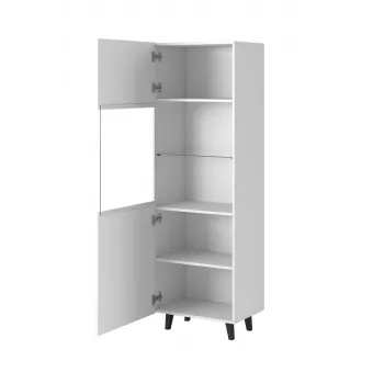 Säilytyskaappi cama meble PAFOS 60×40×182 cm valkoinen matta lattialla seisova