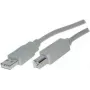USB-kaapeli ShiverPeaks BS77023 3m USB 2.0 A - B harmaa