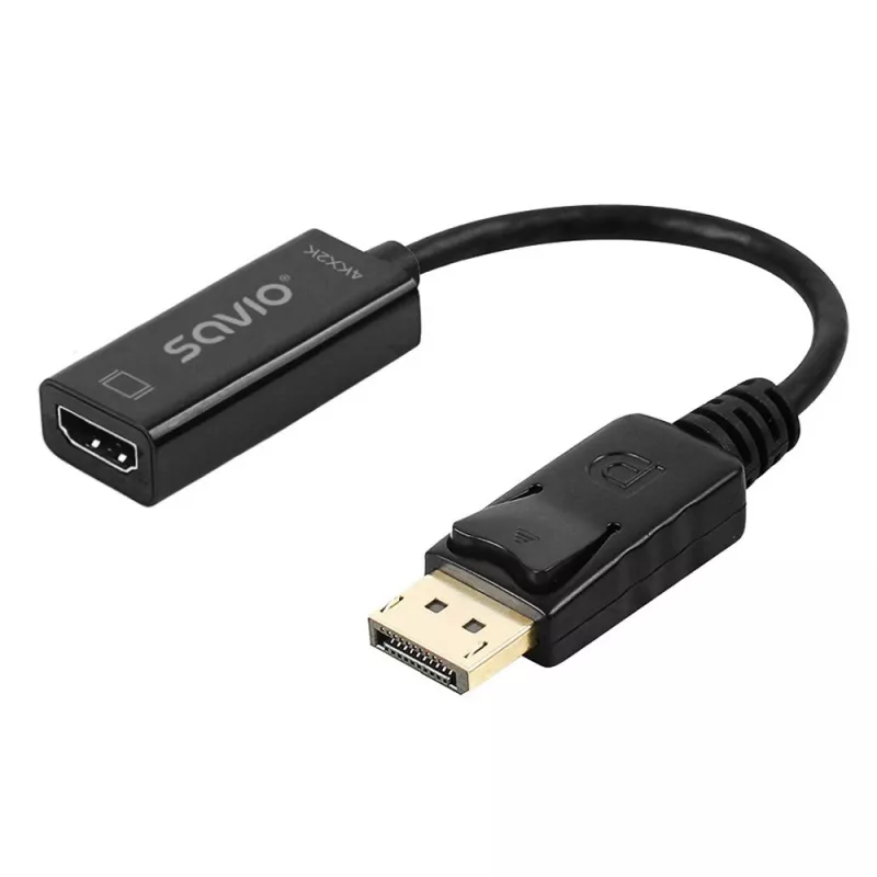 Adapteri Savio DisplayPort (M) v1.2 - HDMI A (F) v1.4, 4K, AK-62