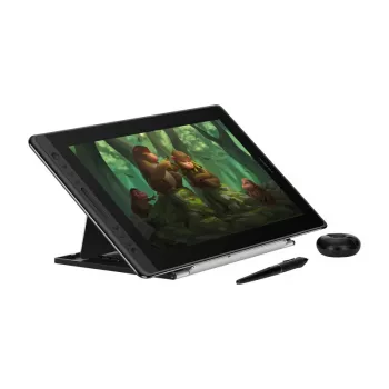 Piirtopöytä HUION Kamvas Pro 16 – 15,6 tuuman IPS, 1920×1080, 344,2×193,6 mm työskentelyalue, 8192 painetasoa, johdollinen USB