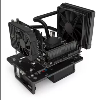 Streacom Benchtable BC1 Mini V2 musta – kompakti, passiivisesti jäähdytetty avorunkoinen kotelo