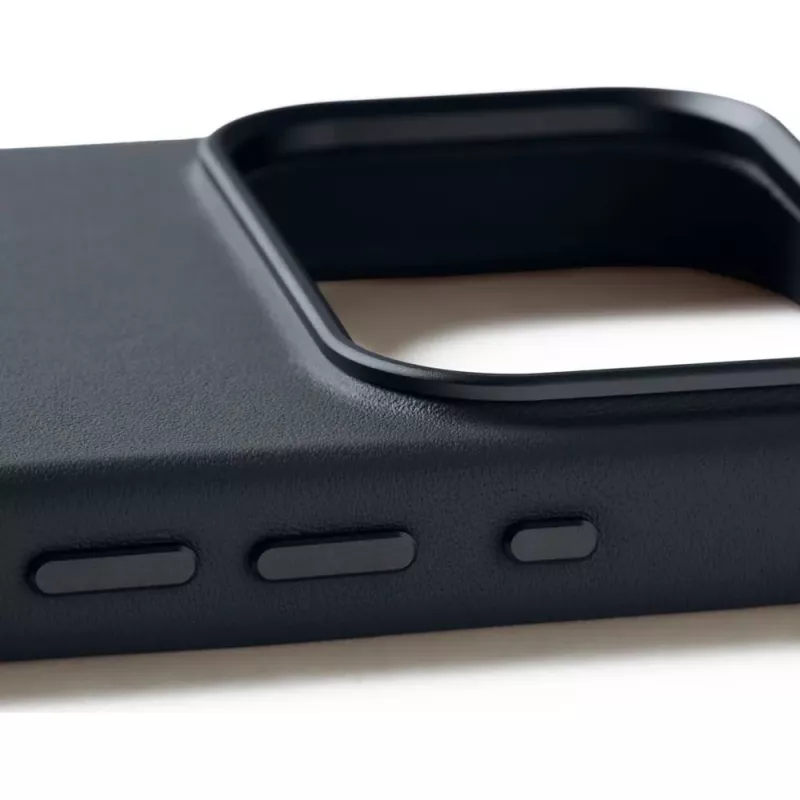 Mujjo Full Leather Case MagSafe -kotelo iPhone 17 Pro harmaa