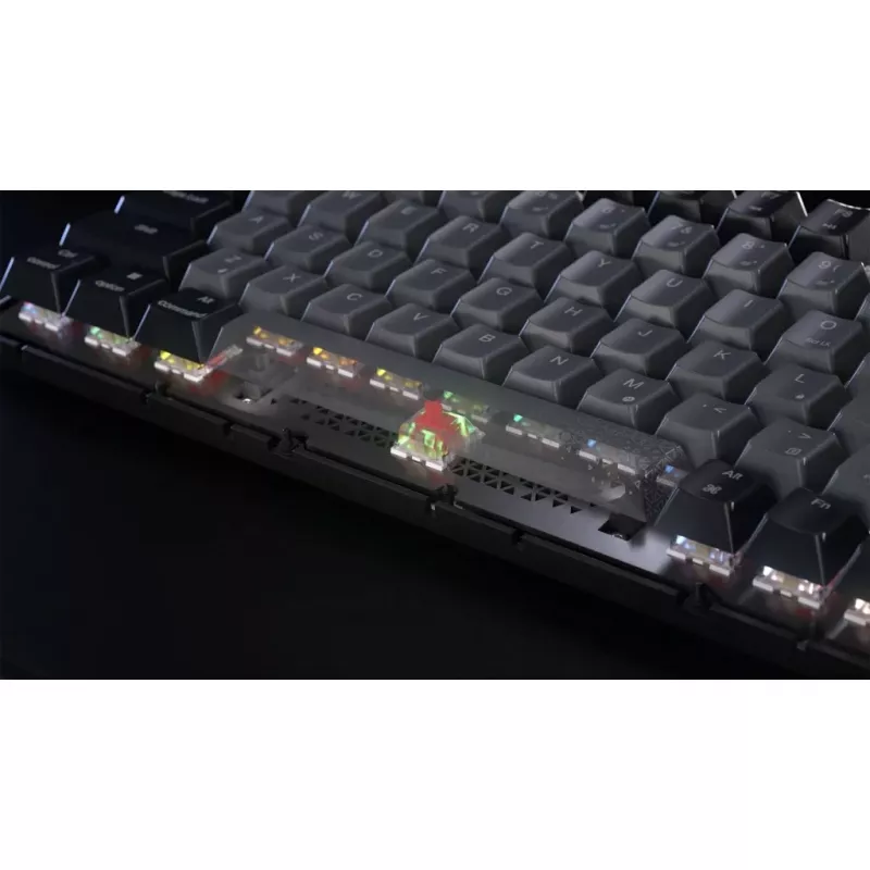 Corsair Gaming K65 Plus Wireless 75 % RGB -pelinäppäimistö, MLX punainen - musta, harmaa