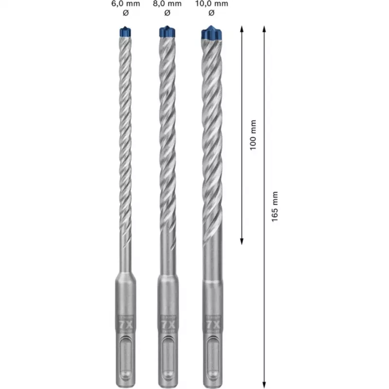 Bosch 2 608 900 196 poranterä kiviporanterä 3 kpl