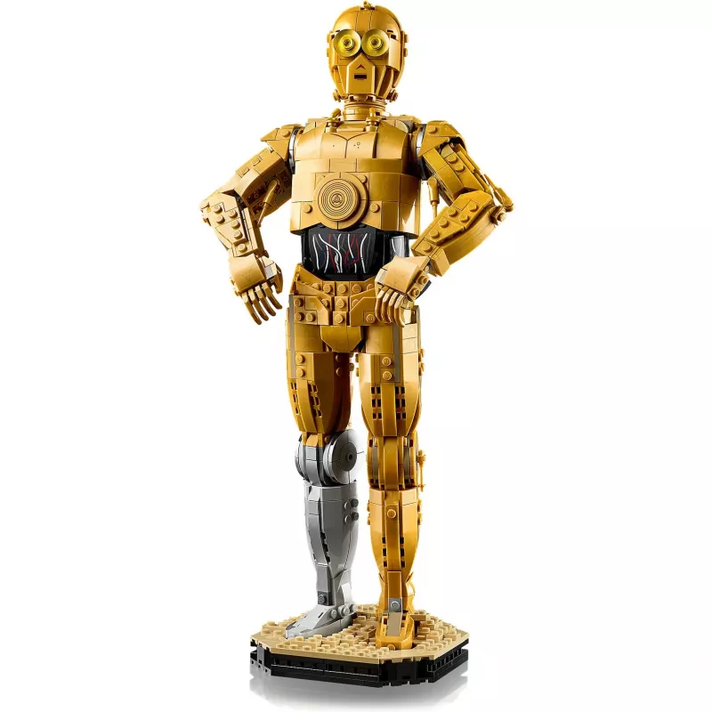 LEGO rakennettava figuuri Star Wars C-3PO malli 75398 — 1 138 osaa, 380 mm keräilykappale