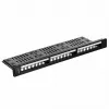Patch-paneeli 1U LANBERG PPKS-1124-B, 24 porttia, 1U, ABS, musta, 482,6×44,5×154 mm