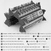 Tarkkuusruuvimeisselisarja Extralink EX.21465 — magneettinen 128-in-1 bits-sarja