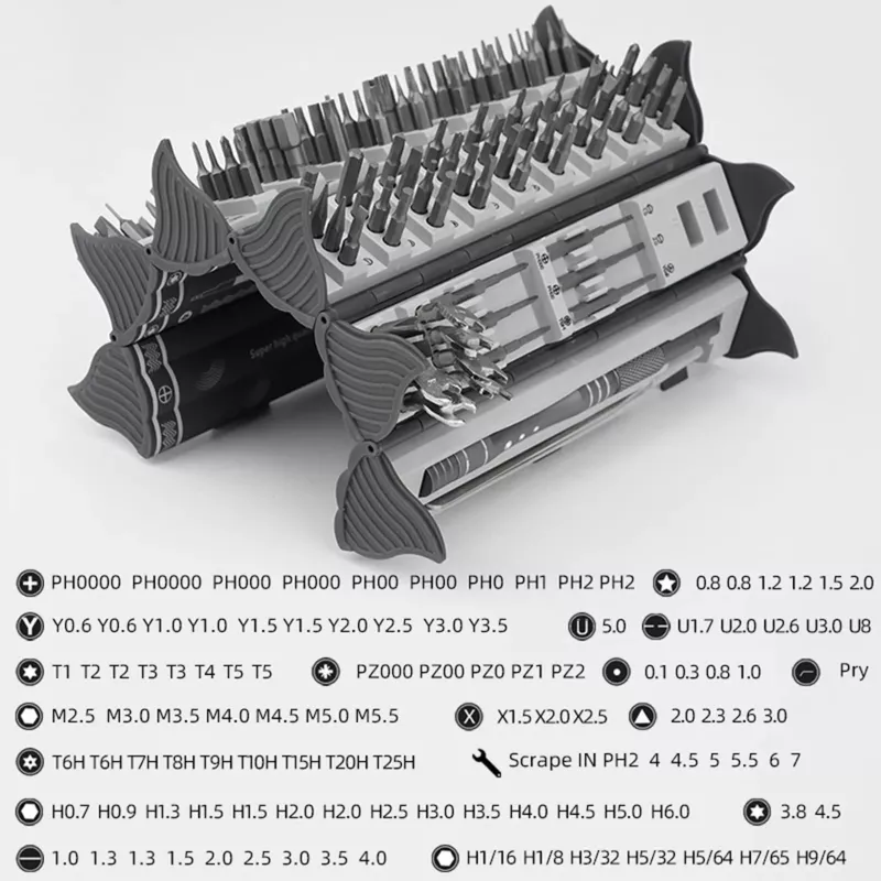 Tarkkuusruuvimeisselisarja Extralink EX.21465 — magneettinen 128-in-1 bits-sarja