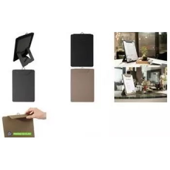 Ruokalistateline sigel KB121 beige A4-koko kestävä muotoilu