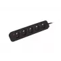 Jatkopistorasia Lanberg PS0-05E-0150-BK 1,5 m 5 AC-lähtöä sisäkäyttöön musta