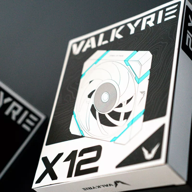 VALKYRIE X12R ARGB 120mm Reverse-Blade-kotelotuuletin valkoinen