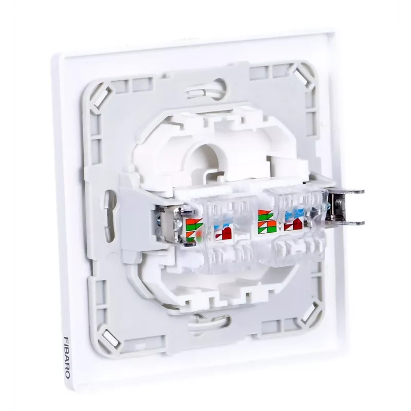 Fibaro Walli N pistorasia 2 x RJ-45 valkoinen