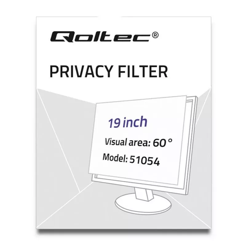 Qoltec 51054 näkösuojasuodatin 48,3 cm (19) kannettavalle