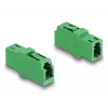 Optinen kuitukytkin LC simplex naaras LC simplex naaras APC vihreä DeLOCK 87984
