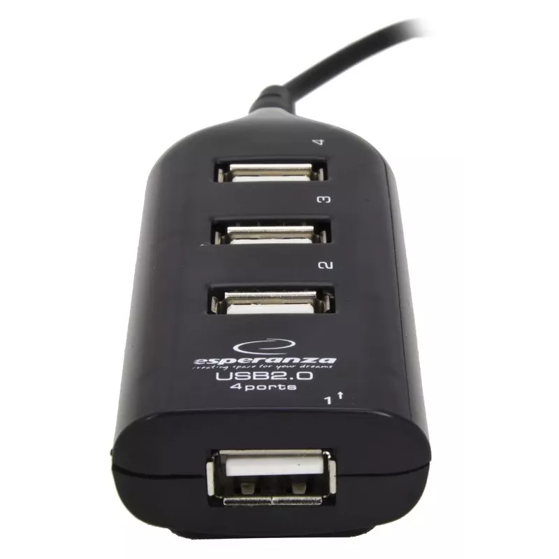 Esperanza EA116 USB-keskitin 480 Mbit/s musta