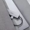 USB-keskitin Aukey CB-H36 — 4-porttinen USB 3.2 Gen 1 Type-A, isäntä USB 2.0, 5 000 Mbit/s, alumiini hopea