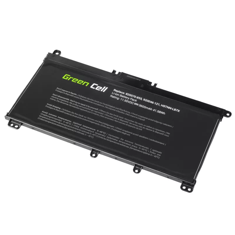 Akku Green Cell HP145 HP Pavilion (LiPo 3600 mAh, 11,55 V, musta)