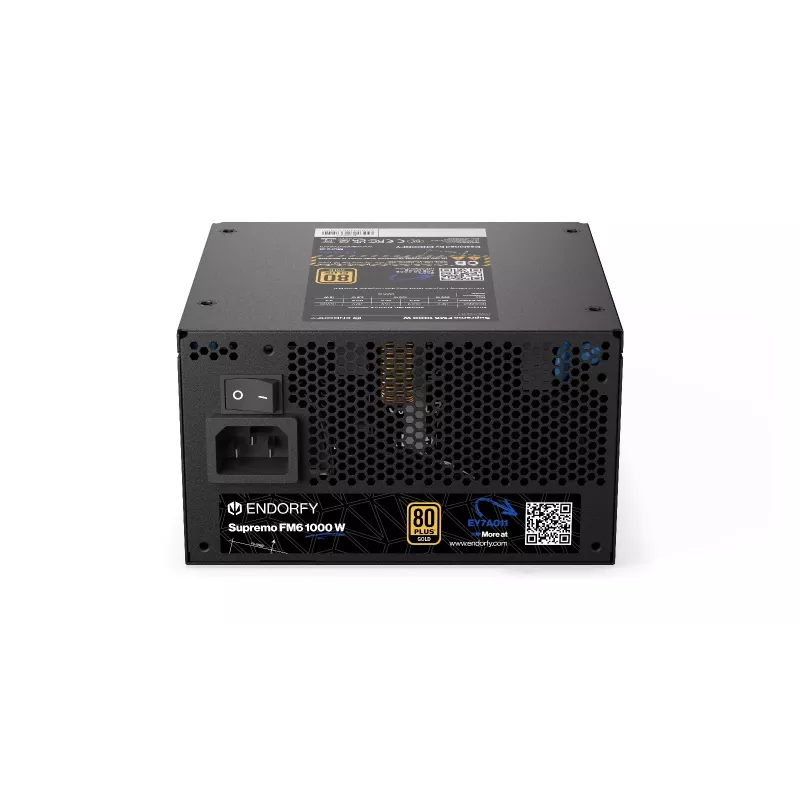 Virtalähde Endorfy Supremo FM6 1000W, 80 PLUS Gold, ATX 3.1, modulaarinen, musta