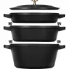 Staub La Cocotte 4,2 L pyöreä valurautainen haudutuspata