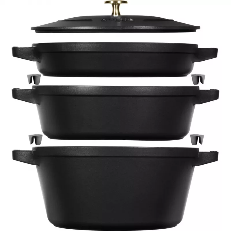 Staub La Cocotte 4,2 L pyöreä valurautainen haudutuspata
