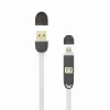 Sbox 2IN1W USB->Micro USB+IPH.5 M/M 1M valkoinen
