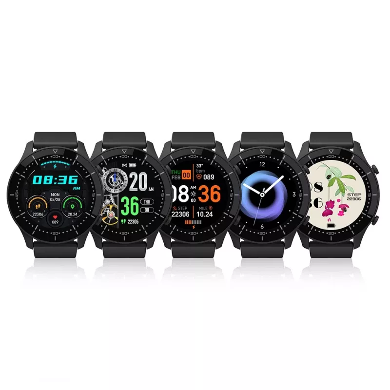 Älykello MEDIA-TECH MT870 — 1,3 tuuman (3,3 cm) IPS-kosketusnäyttö, 51 mm kotelo, Bluetooth, musta