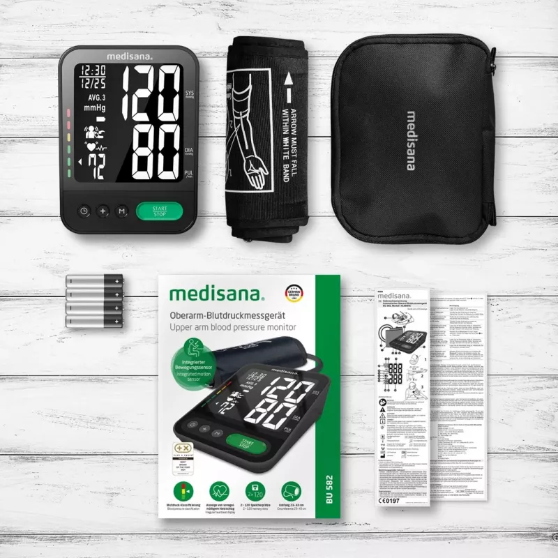 Medisana BU 582 -olkavarsiverenpainemittari (musta)