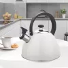 Maestro MR-1302-WG liesikattila pillillä, 2,5 l, valkoinen