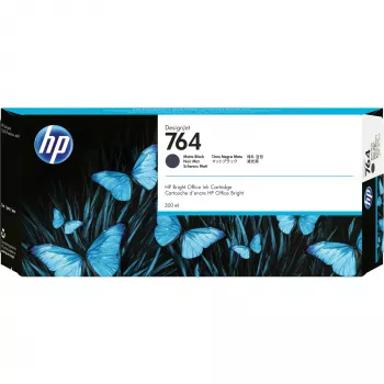 Mustepatruuna HP 764 mattamusta 300 ml pigmenttipohjainen suurkuvatulostukseen