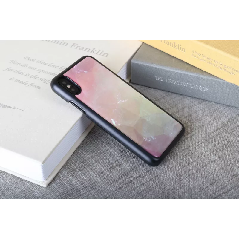 iKins Water Flower suojakuori iPhone XS/X, musta, K1690J